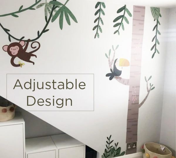 Large Jungle Wall Stickers for Nursery | Safari-Themed Vinyl Decals | Perfect for Baby Room Décor | Full wall effect